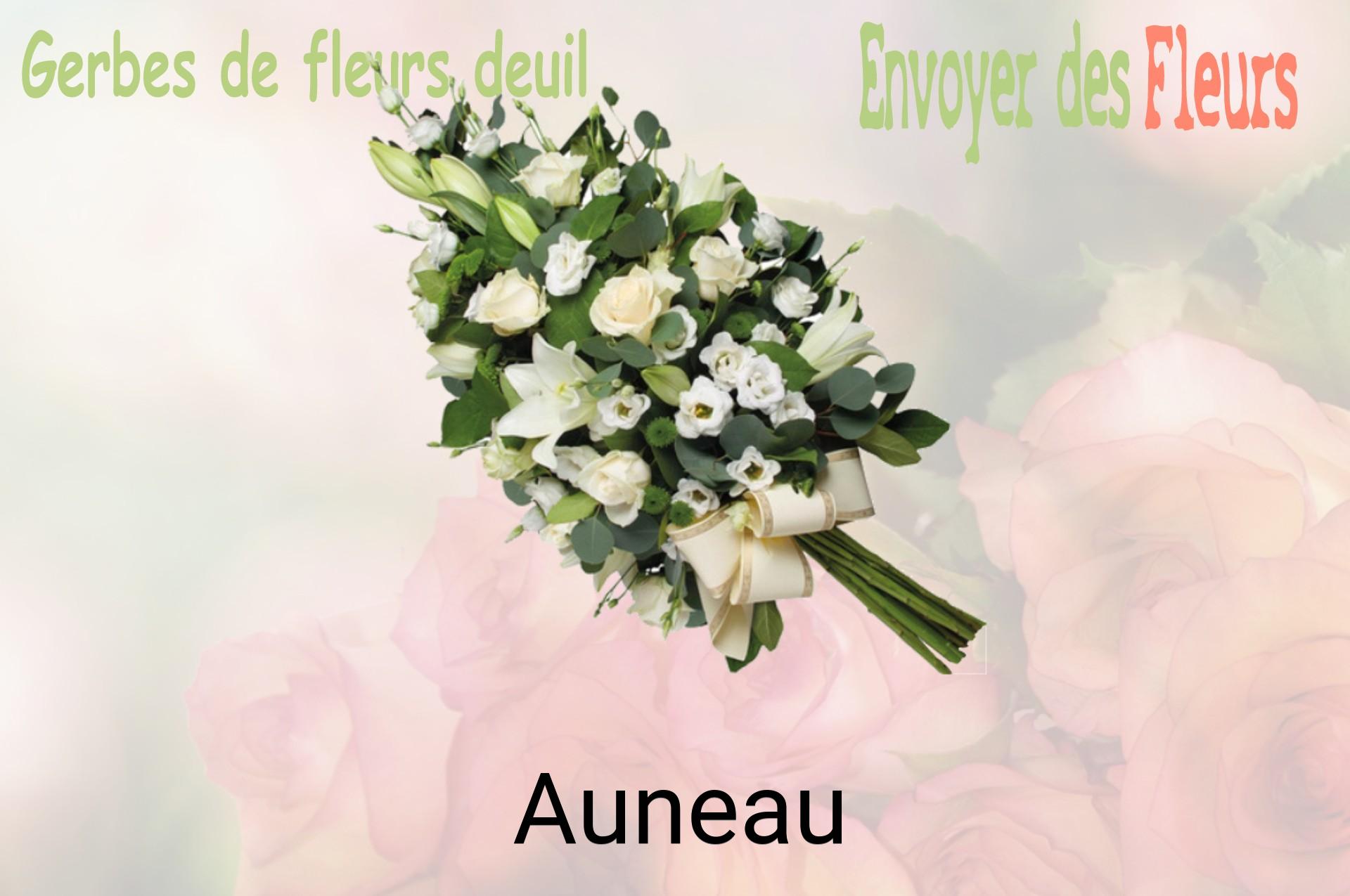 Gerbe de fleurs de deuil livrée à Auneau